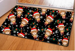 Christmas Cartoon Print Kitchen Mat