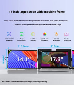 14.1 Inch Portable Dual-Screen